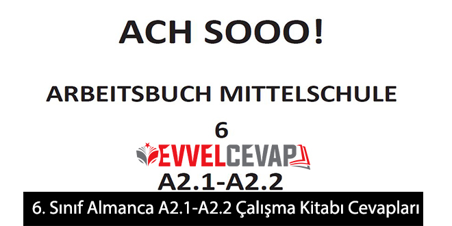 6. Sınıf Almanca A2.1-A2.2 Çalışma Kitabı Cevapları Meb Yayınları