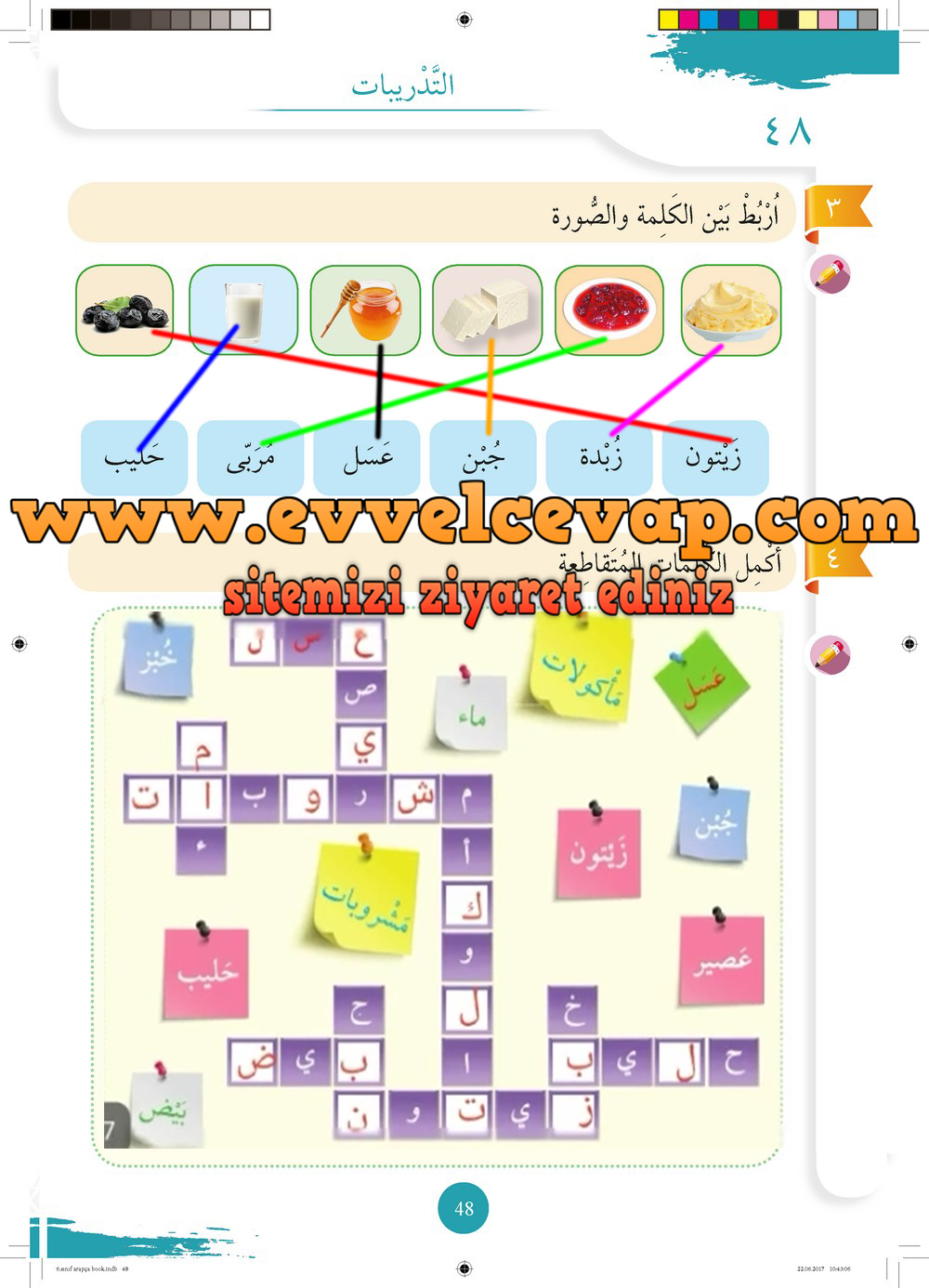 6. Sınıf Arapça Ders ve Çalışma Kitabı Sayfa 48 Cevabı Meb Yayınları