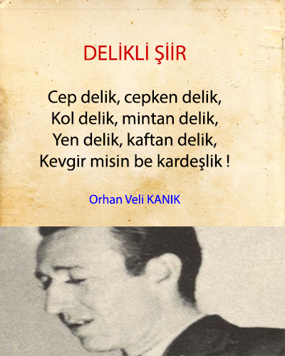 Delikli Şiir İncelemesi Orhan Veli