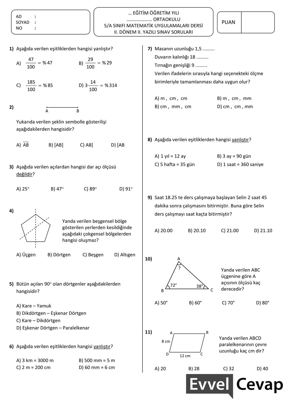 Matematik 5. Sınıf - MosOp