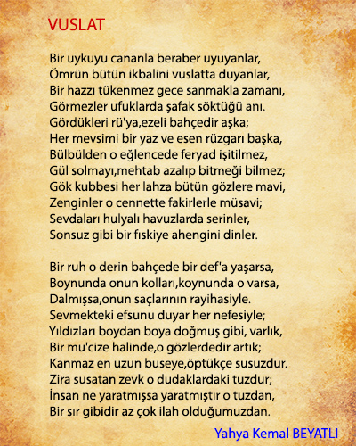 Vuslat Şiir İncelemesi