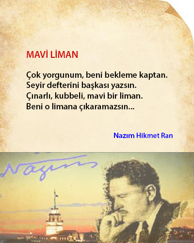 Nazım Hikmet Ran Mavi Liman Şiir İncelemesi
