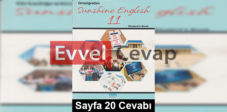 11. Sınıf İngilizce Cem Yayınları Ders Kitabı Cevapları Sayfa 20