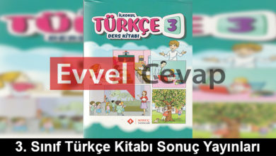 3. Sınıf Türkçe Ders Kitabı Cevapları Sonuç Yayınları