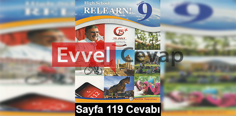 9. Sınıf İngilizce Pasifik Yayınları Ders Kitabı Cevapları Sayfa 119 