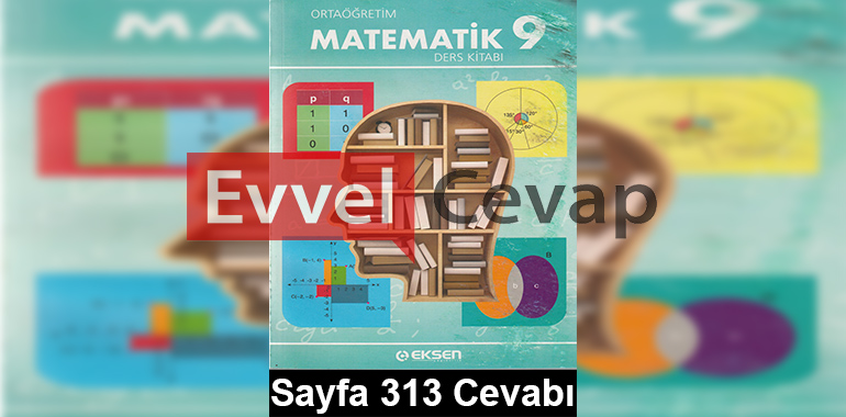 9. Sınıf Matematik Eksen Yayıncılık Ders Kitabı Cevapları Sayfa 313