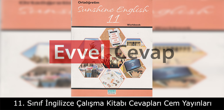 11. Sınıf İngilizce Çalışma Kitabı Cevapları Cem Yayınları