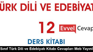 12. Sınıf Türk Dili ve Edebiyatı Ders Kitabı Cevapları Meb Yayınları