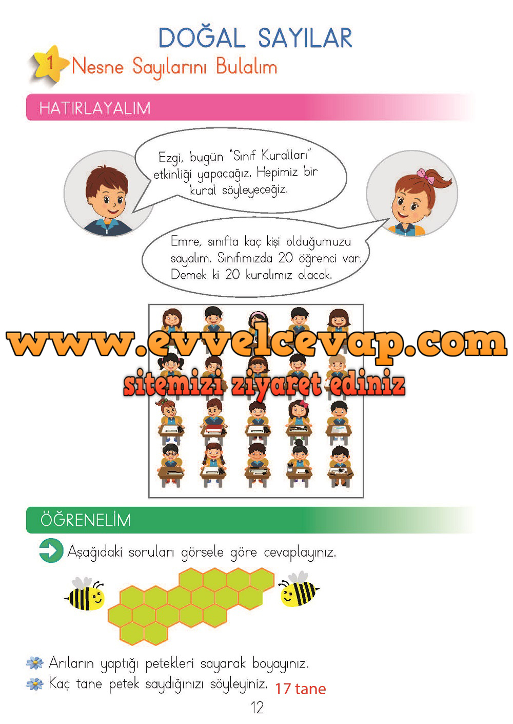 2. Sınıf Matematik Meb Yayınları Ders Kitabı Cevapları Sayfa 12