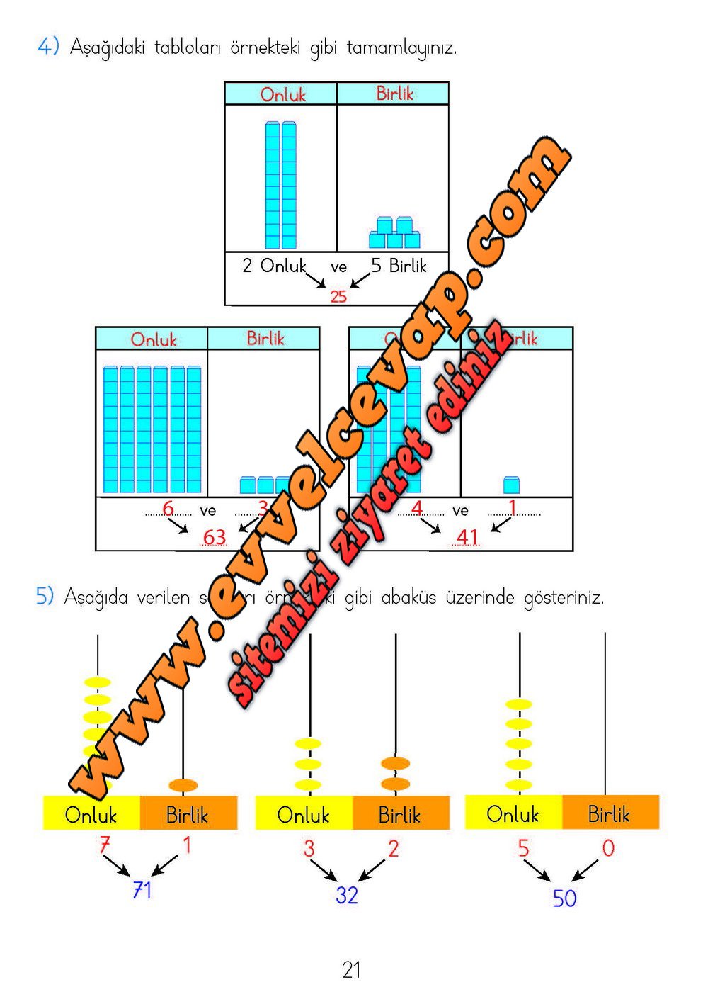 2. Sınıf Matematik Meb Yayınları Ders Kitabı Cevapları Sayfa 20
