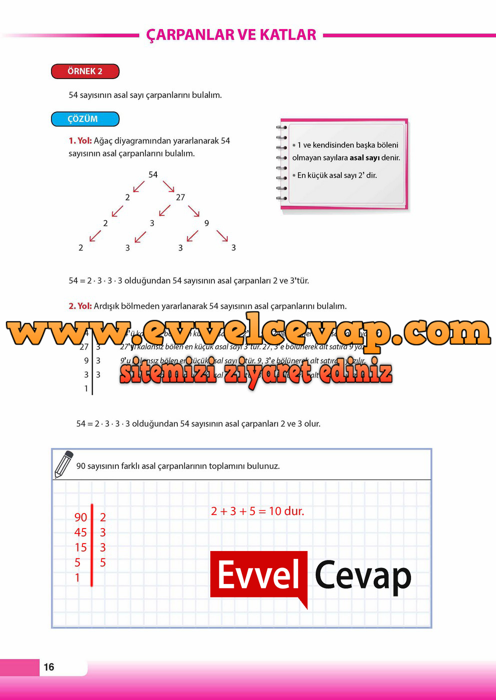 8. Sınıf Matematik Ders Kitabı Cevapları Sayfa 16 Meb Yayınları