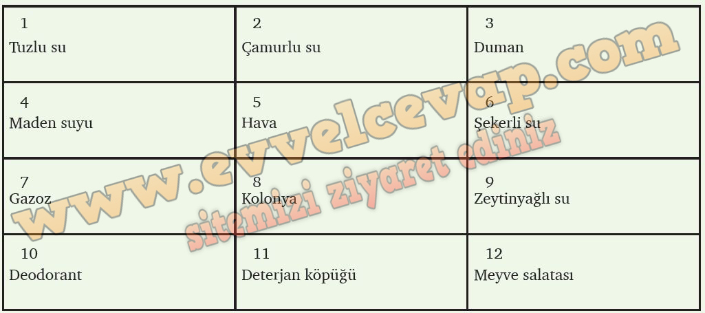 10. Sınıf Kimya Meb Yayınları Ders Kitabı Cevapları Sayfa 99