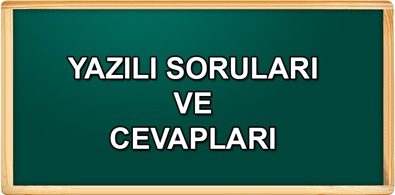 Yazılı Soruları