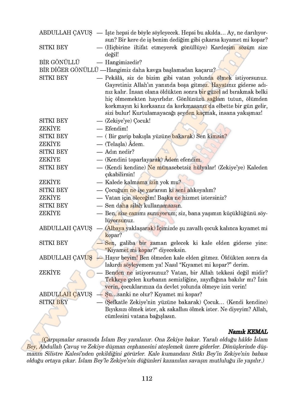 5. sınıf Anıttepe Yayıncılık Türkçe Ders Kitabı Cevapları Sayfa 112