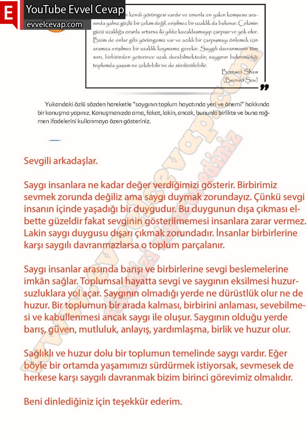 6. sınıf Ekoyay Yayınları Türkçe Ders Kitabı Cevapları Sayfa 112