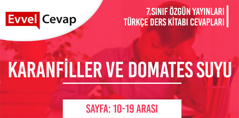 7 Sinif Ozgun Yayinlari Turkce Ders Kitabi Sayfa 10 14 15 16 17 18 19 Cevaplari