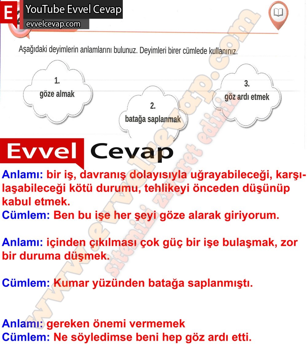 8. sınıf Meb Yayınları Türkçe Ders Kitabı Cevapları Sayfa 14