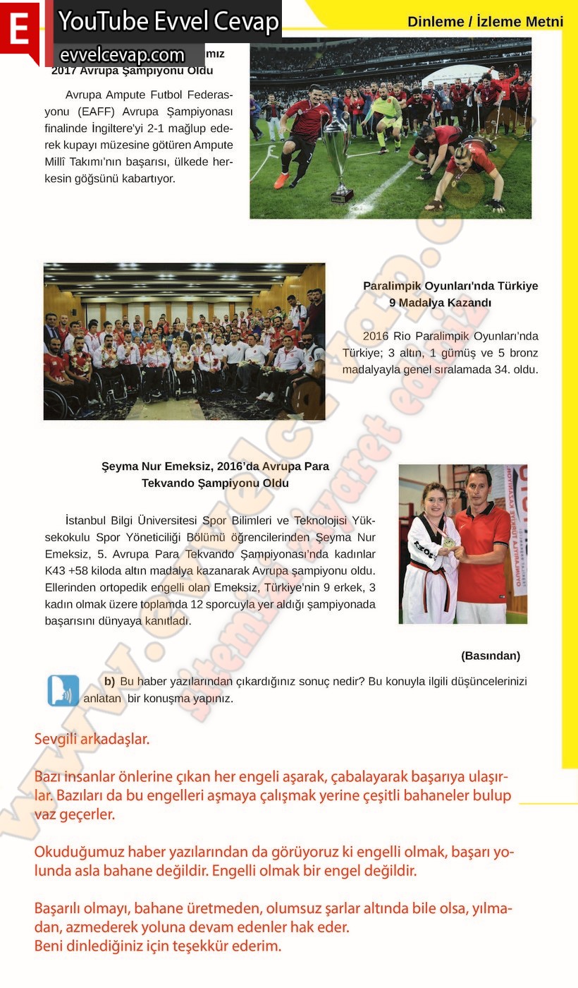 8. sınıf Meb Yayınları Türkçe Ders Kitabı Cevapları Sayfa 141