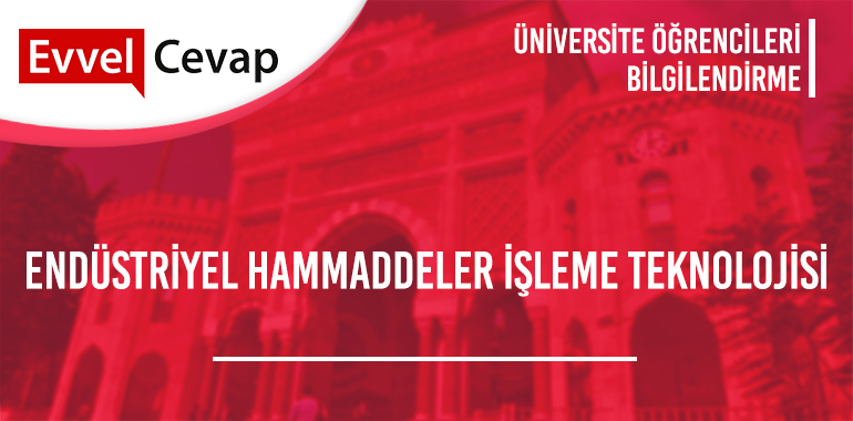 Endüstriyel Hammaddeler İşleme Teknolojisi 2 Yıllık Taban Puanları 2020 