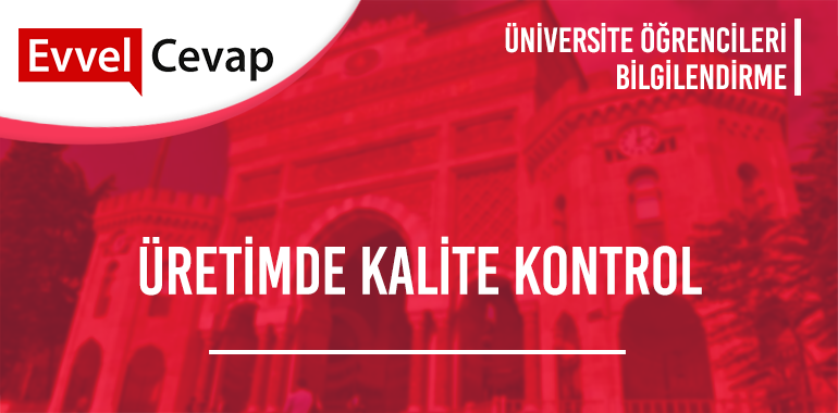 Üretimde Kalite Kontrol 2 Yıllık Taban Puanları 2020 