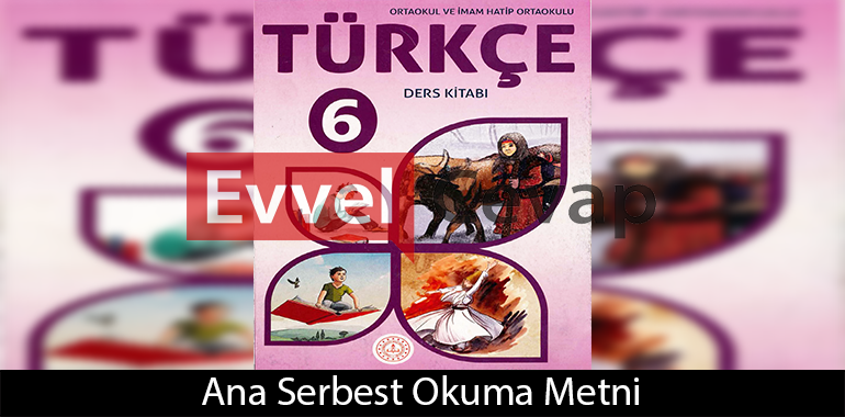 Ana Serbest Okuma Metni Etkinlik Cevapları (6. Sınıf Türkçe) 
