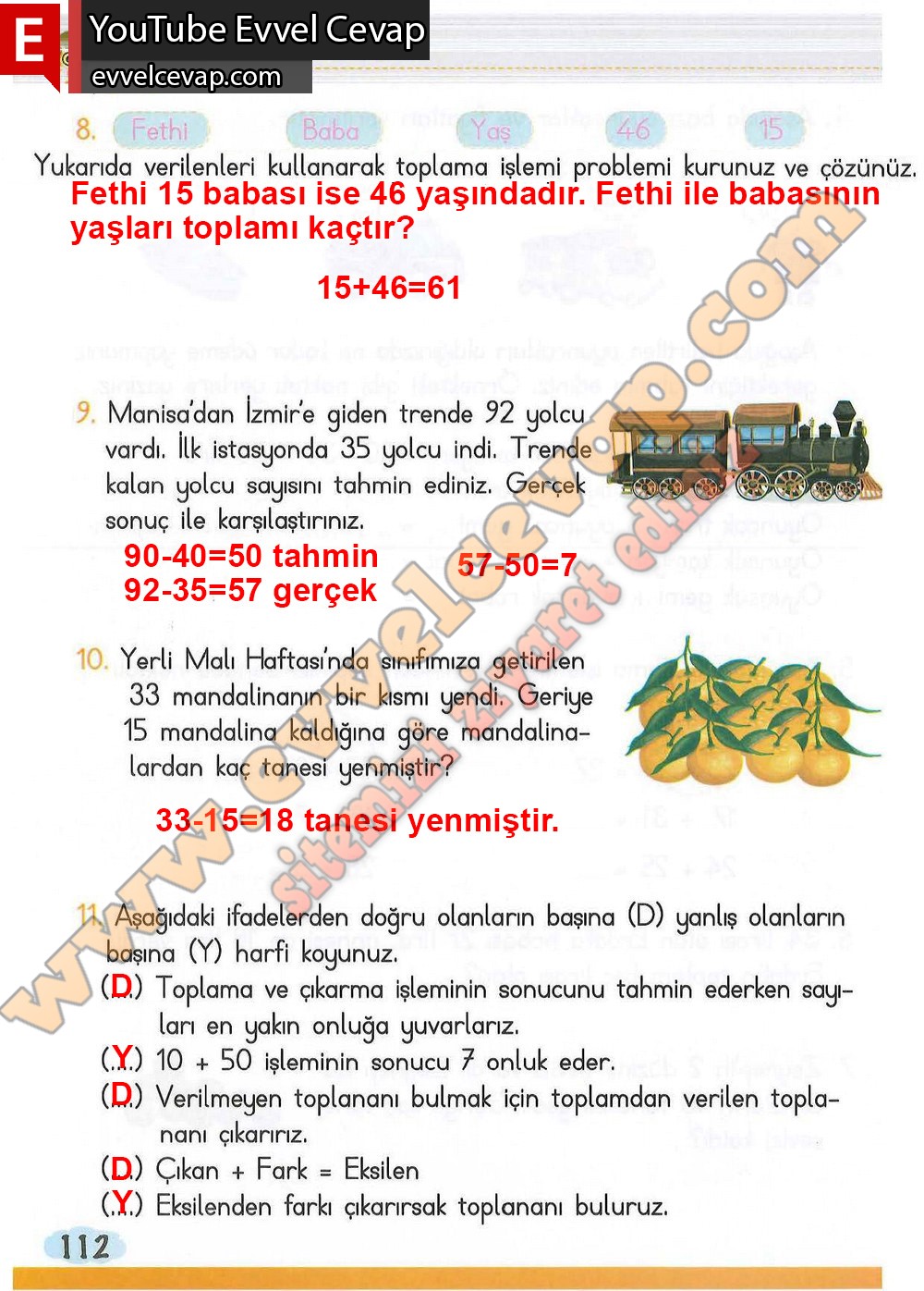 2 Sinif Matematik Ders Kitabi Cevaplari Meb Yayinlari Sayfa 112