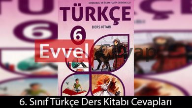 6. Sınıf Türkçe Ders Kitabı Cevapları Özgün Matbaacılık