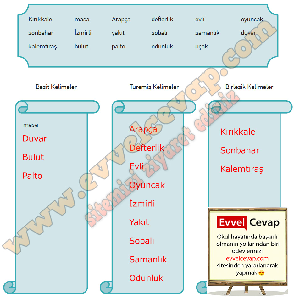 Anne Metni Etkinlik Cevapları (6. Sınıf Türkçe Telafi)