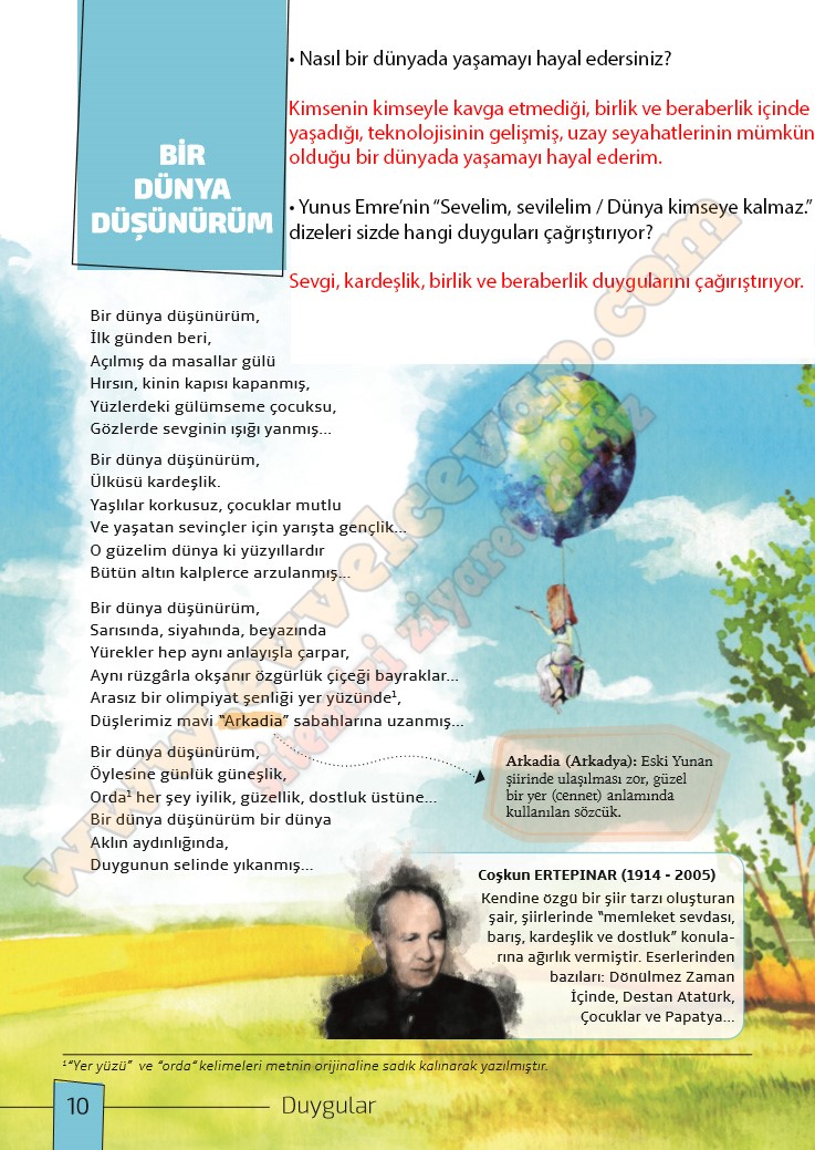 7 Sinif Meb Yayinlari Turkce Ders Kitabi Cevaplari Sayfa 10 11 12 13