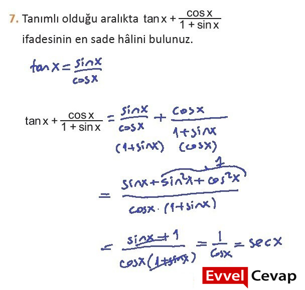 tan-ml-oldu-u-aral-kta-tanx-cosx-1-sinx-ifadesinin-en-sade-h-lini