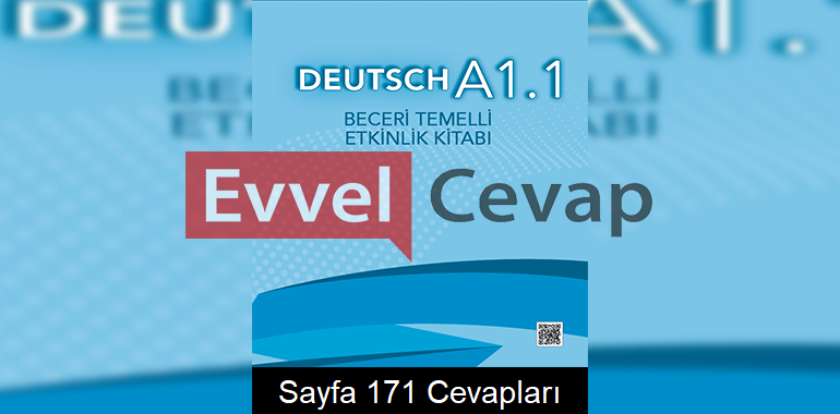 9. Sınıf Almanca Beceri Temelli Etkinlik Kitabı Cevapları Sayfa 171 