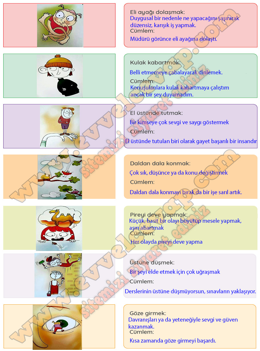 Deyimler Metni Cevaplari 4 Sinif Turkce