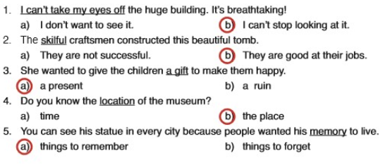 Choose the closest meaning for the underlined words.