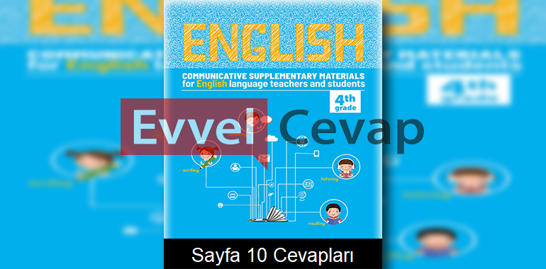 4. Sınıf İngilizce Çalışma Sayfaları Kitabı Cevapları 1. Ünite Sayfa 10