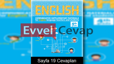 4. Sınıf İngilizce Çalışma Sayfaları Kitabı Cevapları 10. Ünite Sayfa 1