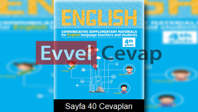 4. Sınıf İngilizce Çalışma Sayfaları Kitabı Cevapları 10. Ünite Sayfa 4