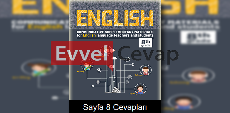 8. Sınıf İngilizce Çalışma Sayfaları Kitabı Cevapları 2. Ünite Sayfa 8 