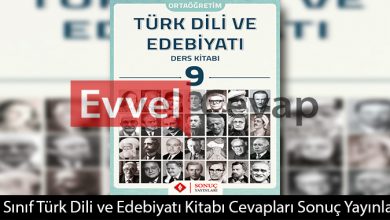 9. Sınıf Türk Dili ve Edebiyatı Ders Kitabı Cevapları Sonuç Yayınları