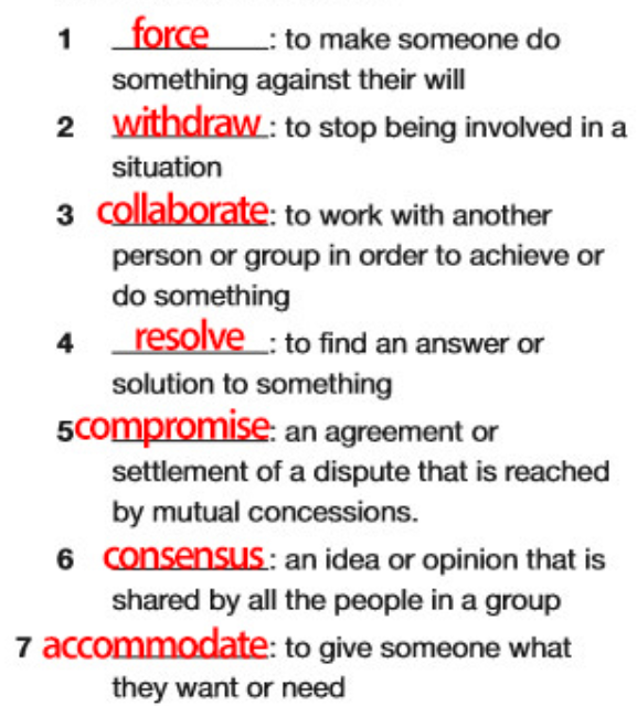 Match the highlighted words in the text to the definitions below.