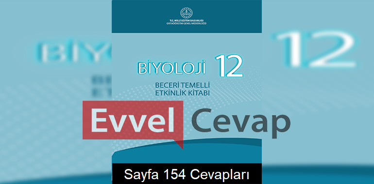 12. Sınıf Biyoloji Beceri Temelli Etkinlik Kitabı Cevapları Sayfa 154 