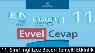 11. Sınıf İngilizce Beceri Temelli Etkinlik Kitabı Cevapları