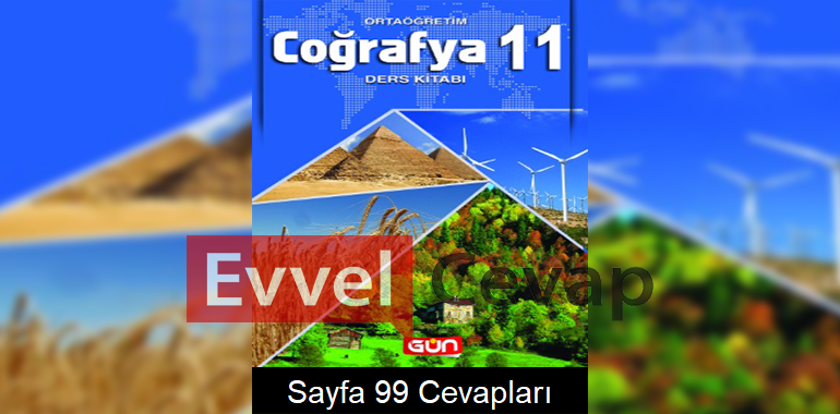 11. Sınıf Coğrafya Ders Kitabı Sayfa 99 Cevapları Gün Yayınları 