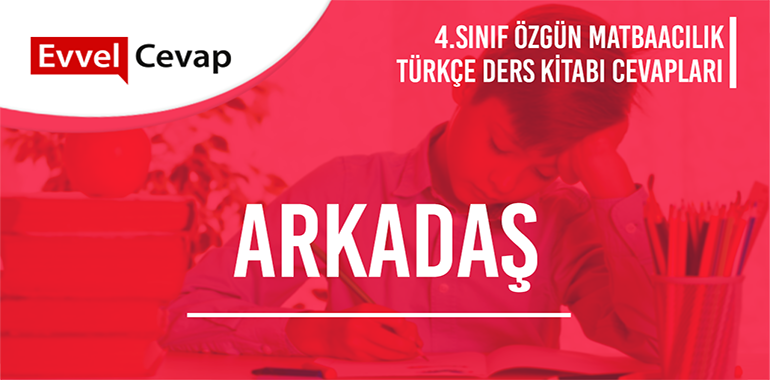 Arkadaş Metni Etkinlik Cevapları (4. Sınıf Türkçe) 
