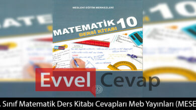 10. Sınıf Matematik Ders Kitabı Cevapları (MESEM)