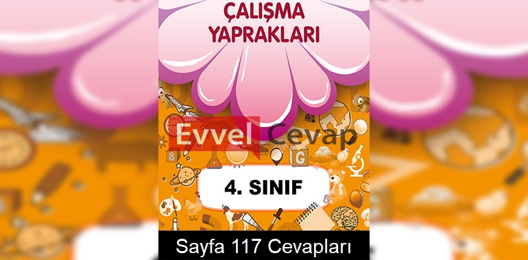 4. Sınıf Çalışma Yaprakları Cevapları Sayfa 117