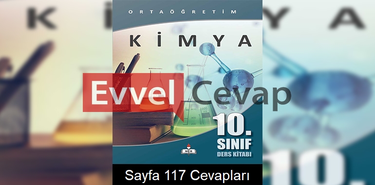 10. Sınıf Kimya Meb Yayınları Ders Kitabı Cevapları Sayfa 117 