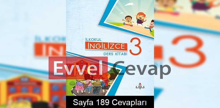 3. Sınıf Meb Yayınları İngilizce Ders Kitabı Sayfa 189 Cevabı