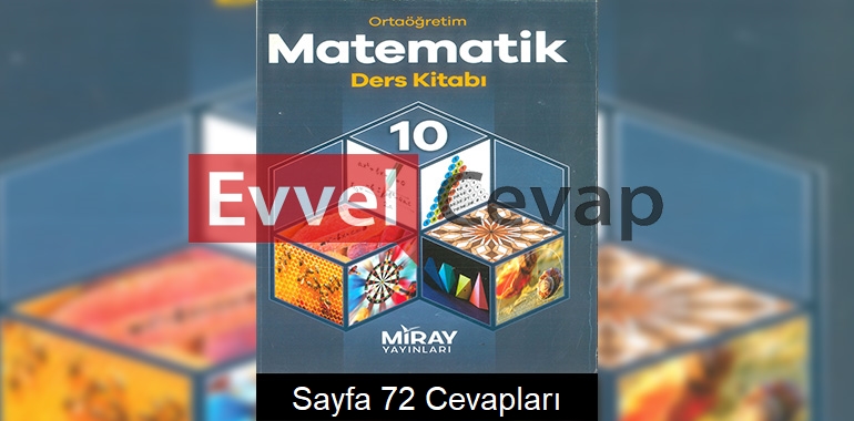 10. Sınıf Matematik Ders Kitabı Cevapları Miray Yayınları Sayfa 72 