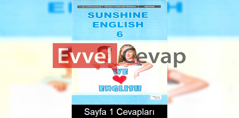 6. Sınıf İngilizce Ders Kitabı Cevapları Hecce Yayıncılık Sayfa 1 