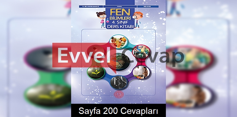 4. Sınıf Fen Bilimleri Ders Kitabı Cevapları Meb Yayınları Sayfa 200 